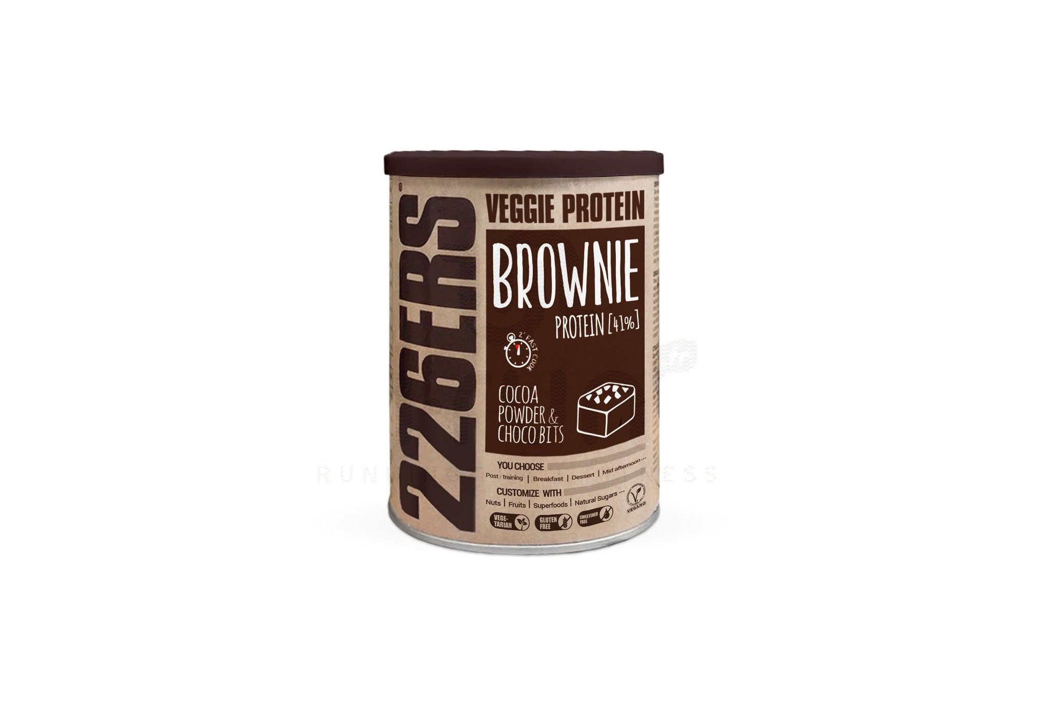 226ers Veggie protein Brownie - Poudre de cacao et morceaux de chocolat - 420 g