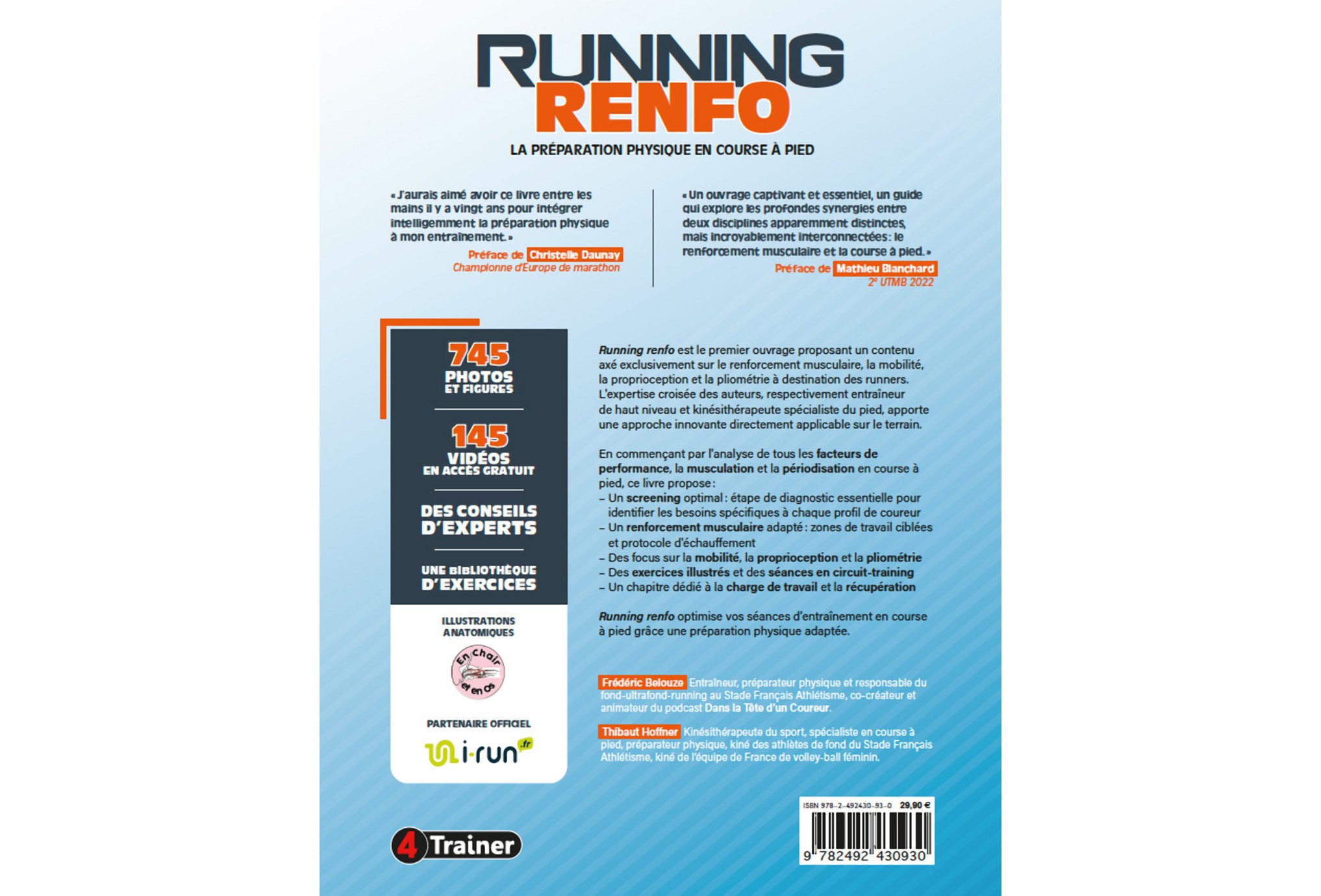 4Trainer Running Renfo - La pr�paration physique en course � pied