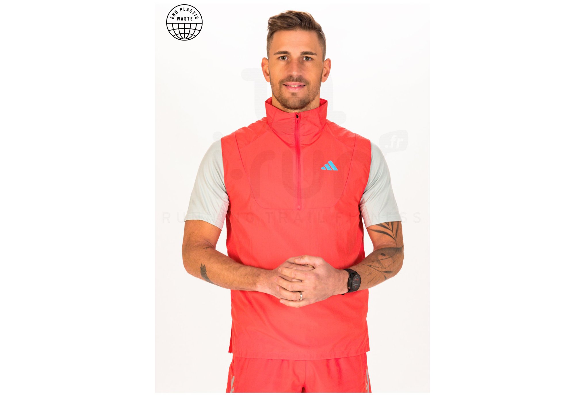 adidas Adizero 1/2 zip M vêtement running homme
