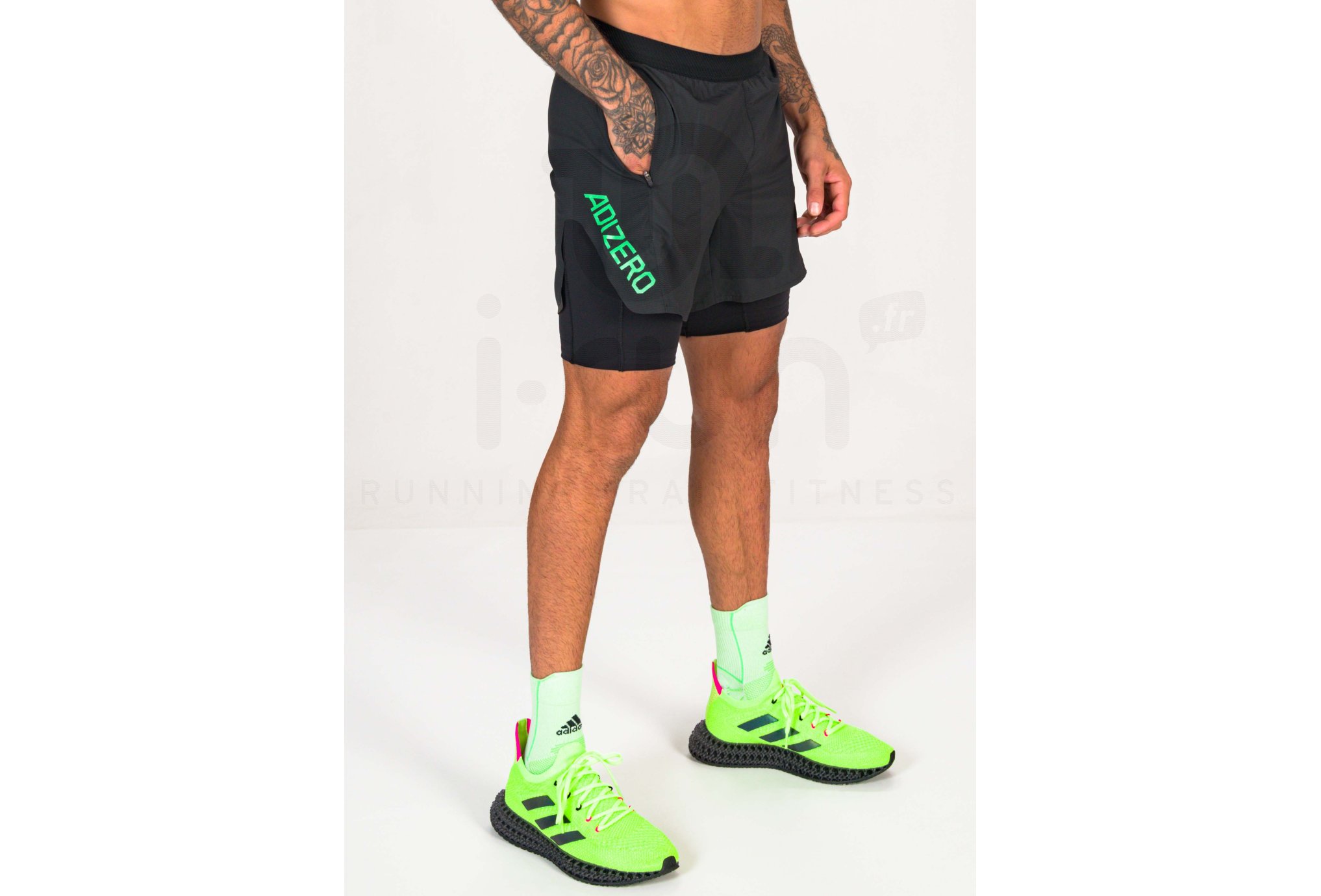 adidas pantal�n corto adizero 2 en 1
