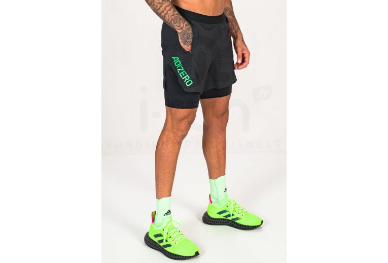 adidas pantal�n corto adizero 2 en 1