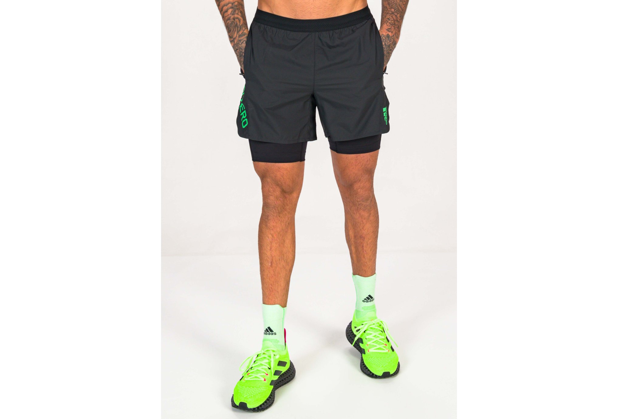 adidas pantal�n corto adizero 2 en 1
