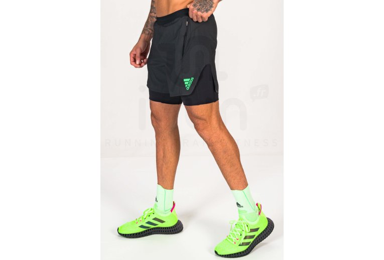 adidas pantal�n corto adizero 2 en 1