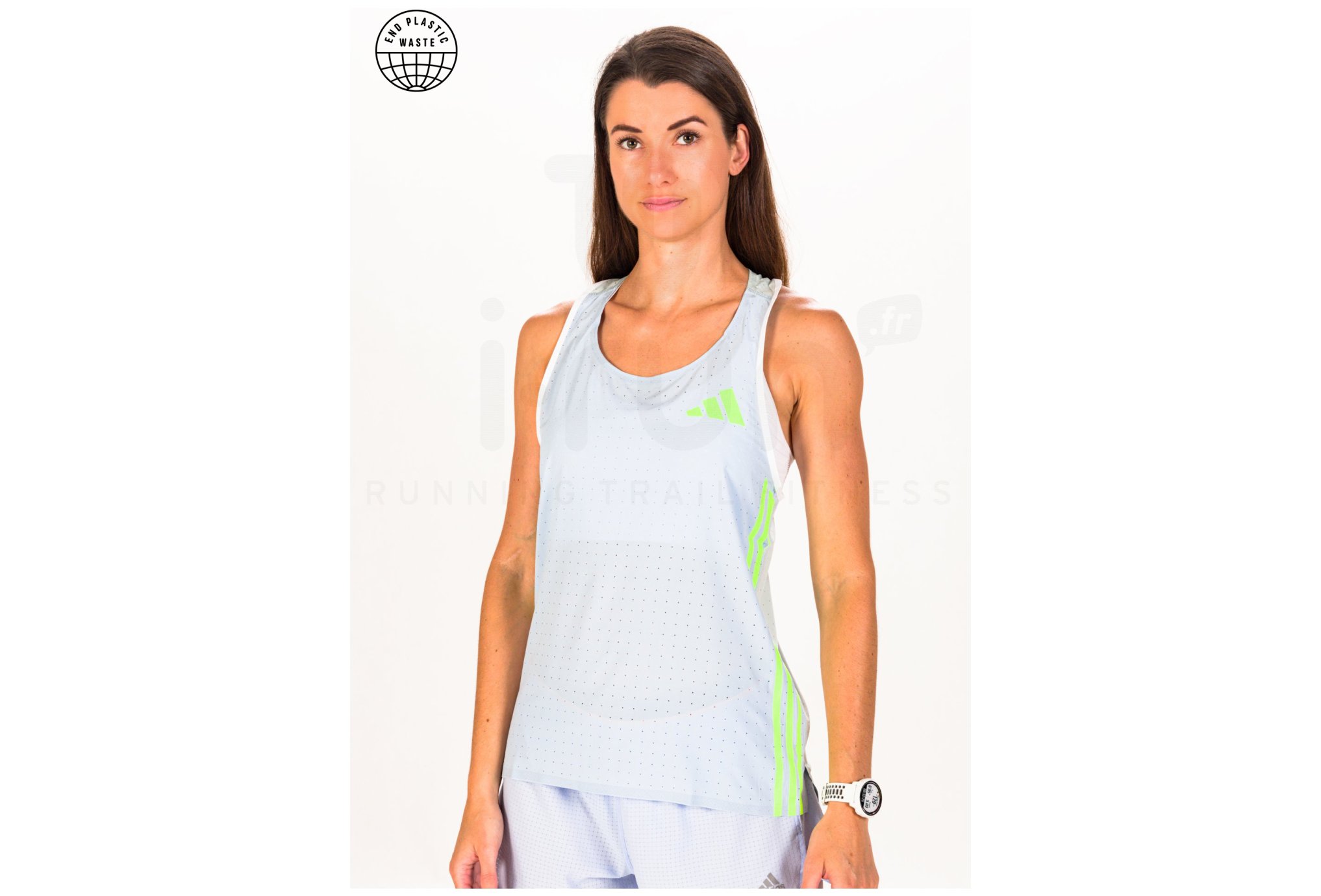 adidas Adizero Promo Singlet W vêtement running femme déstockage