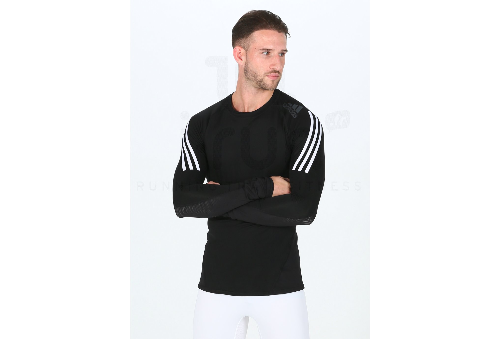 adidas camiseta manga larga Alphaskin Sport 3 Stripes