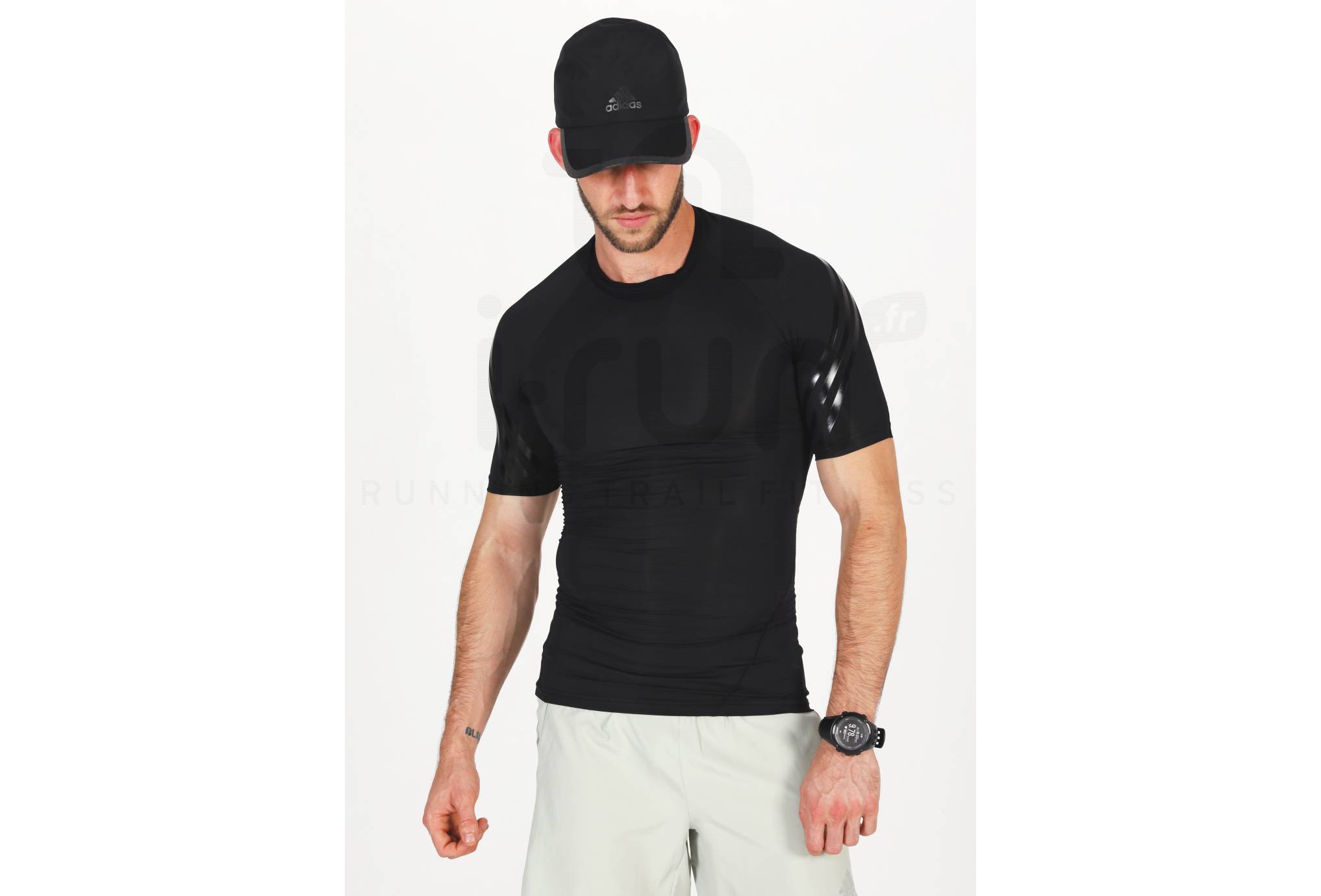 adidas Camiseta manga corta Alphaskin Tech 3-Stripes