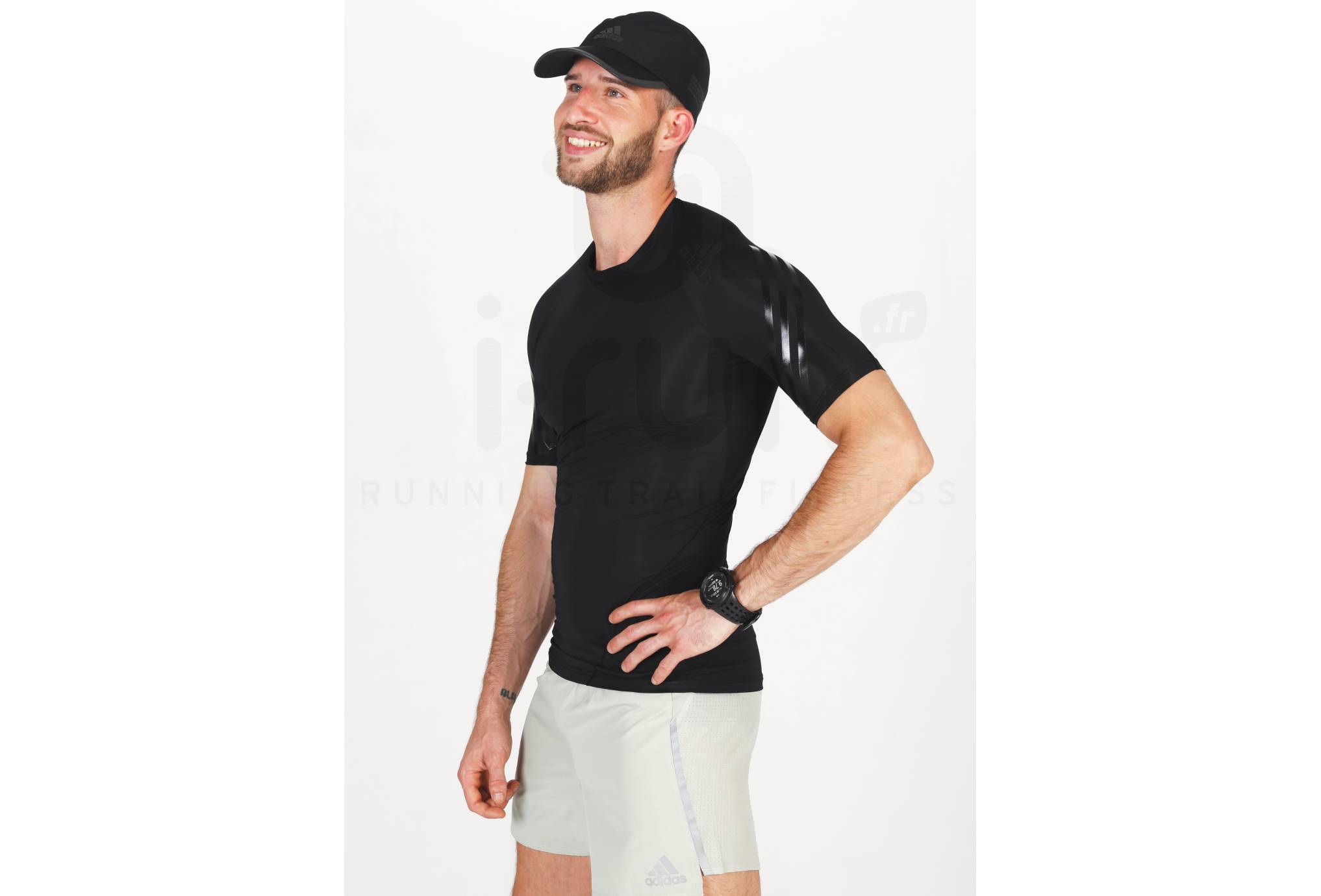 adidas Camiseta manga corta Alphaskin Tech 3-Stripes