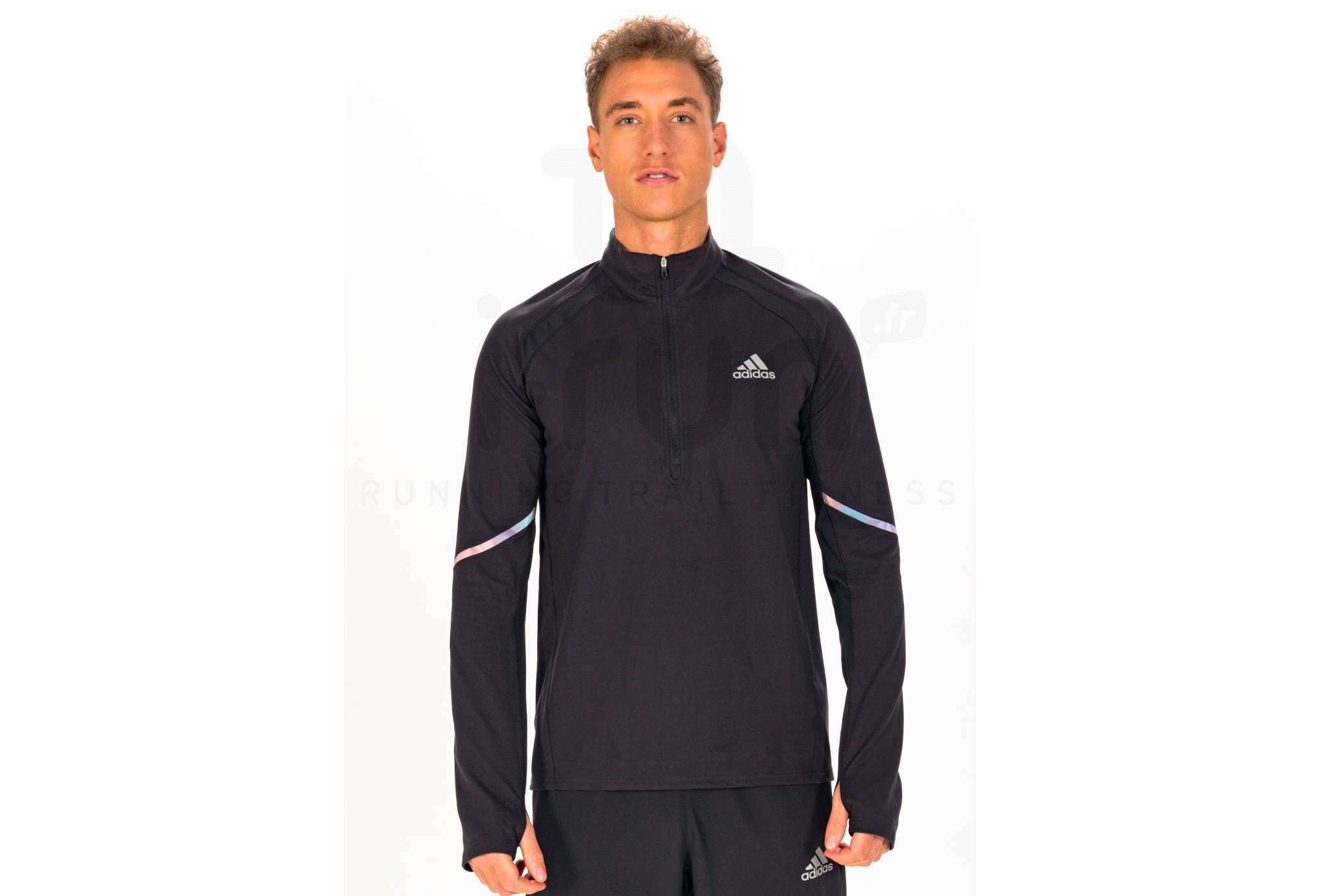 adidas camiseta manga larga Fast 1/2 Zip