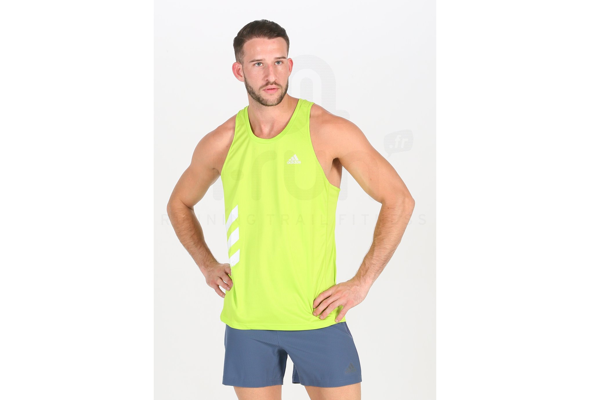 adidas camiseta de tirantes Own The Run 3-Stripes PB