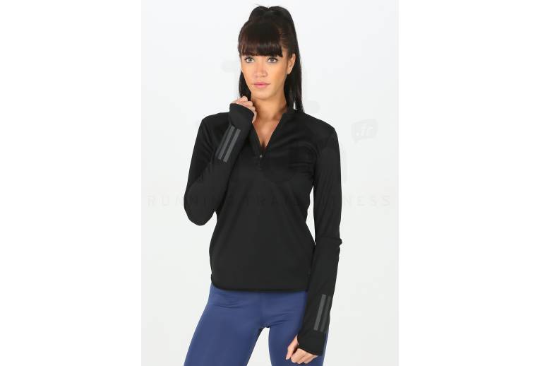 adidas camiseta manga larga Response Climawarm 1/4 zip