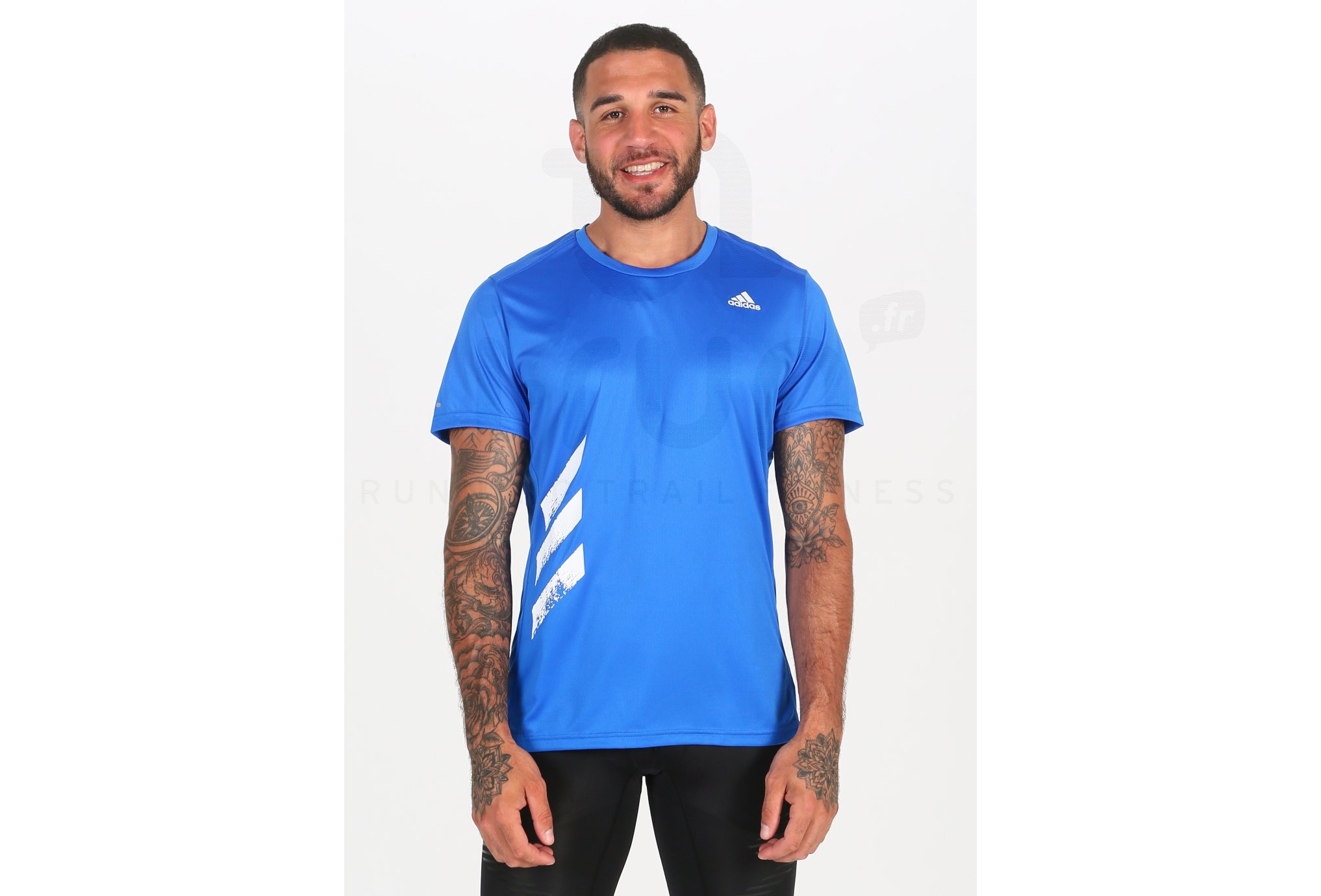adidas camiseta manga corta Run It 3-Stripes PB