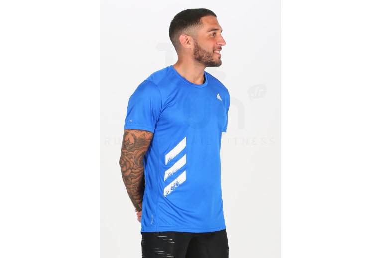 adidas camiseta manga corta Run It 3-Stripes PB