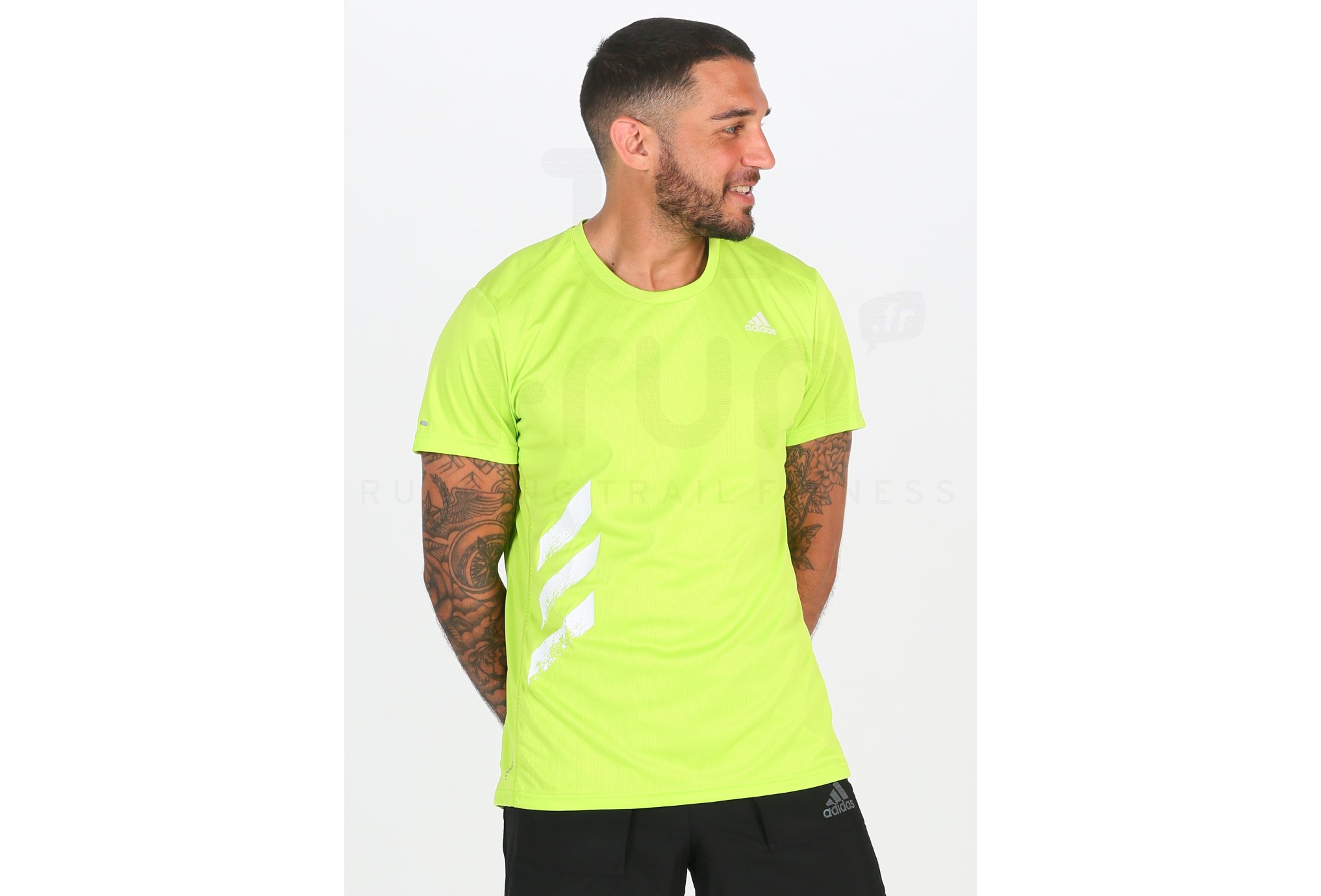 adidas camiseta manga corta Run It 3-Stripes PB