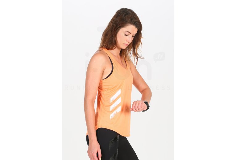 adidas camiseta de tirantes Run It 3-Stripes PB