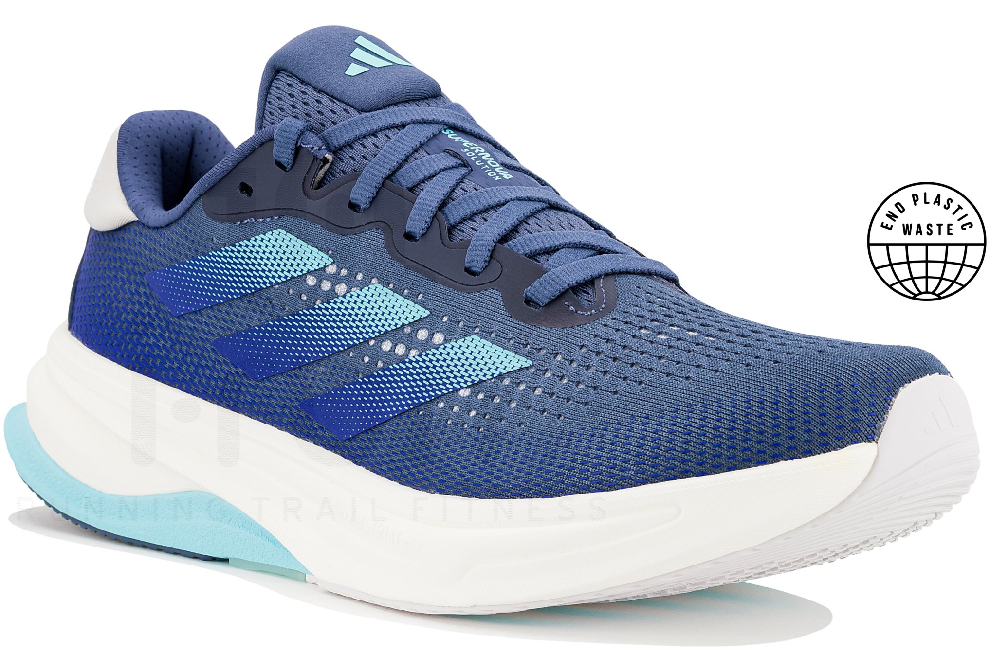 adidas gazelle silver green womens Adidas Supernova Solution Running Course Sneakers in Blue main image 1