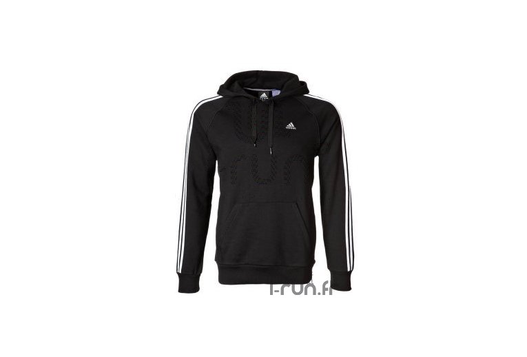 adidas Sweat capuche Molleton Noir 