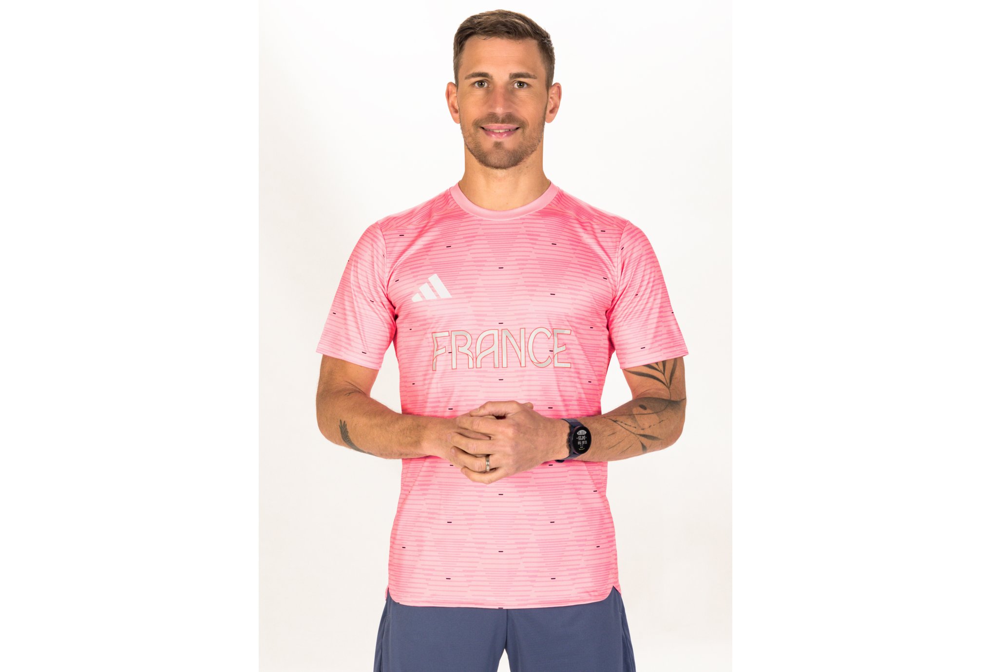 adidas Team Training Tee France M vêtement running homme