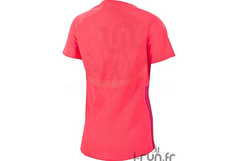 adidas Tee shirt AdiZ�ro Femme rose turbo 