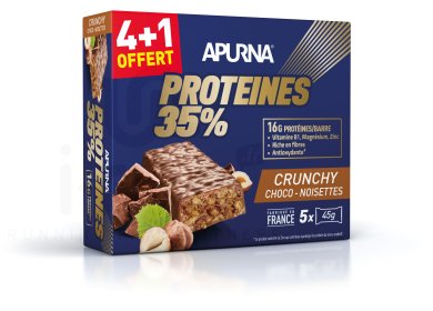 Barre protéinée Crunchy Choco Noisettes 4+1 offerte