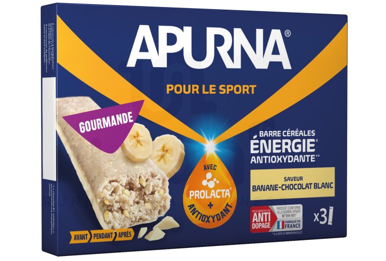 Apurna Barres �nerg�tiques - Banane/Chocolat Blanc 