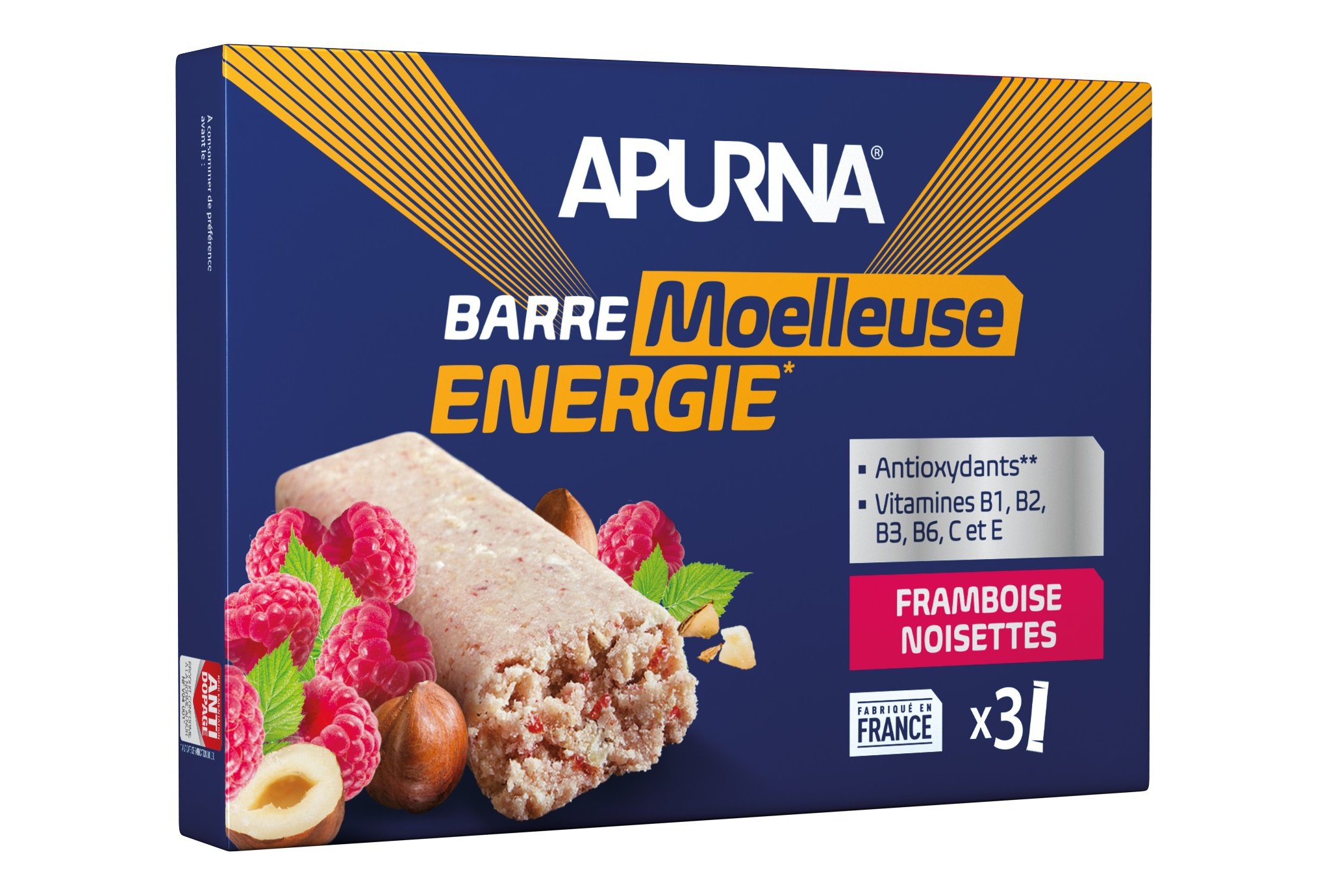 Apurna Energy bars - Raspberry/Hazelnut