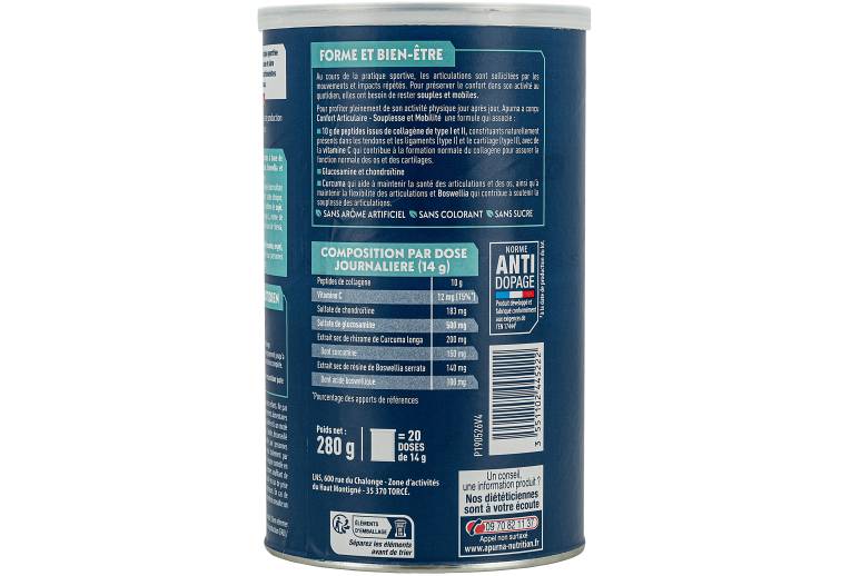 Apurna Confort Articulaire Collag�ne 280 g - Fruit de la passion