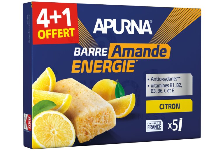 Apurna Energieriegel Zitrone-Mandel 4+1