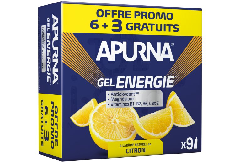 Apurna Etui Gels Energie 6+3 - Citron 
