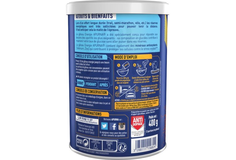 Apurna G�teau Energie - Chocolat
