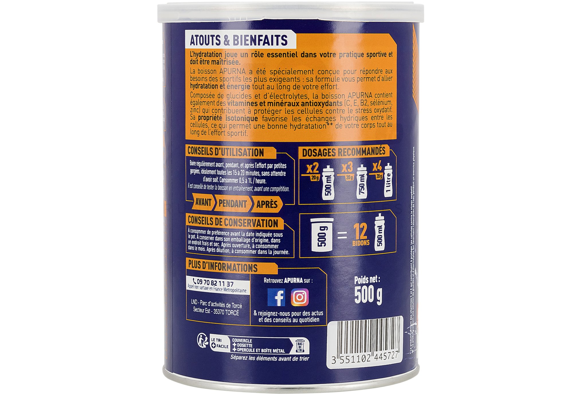 Apurna Hydration 500 g - Lemon