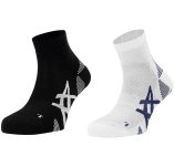 Asics 2 pairs of Cushion Run Quarter socks