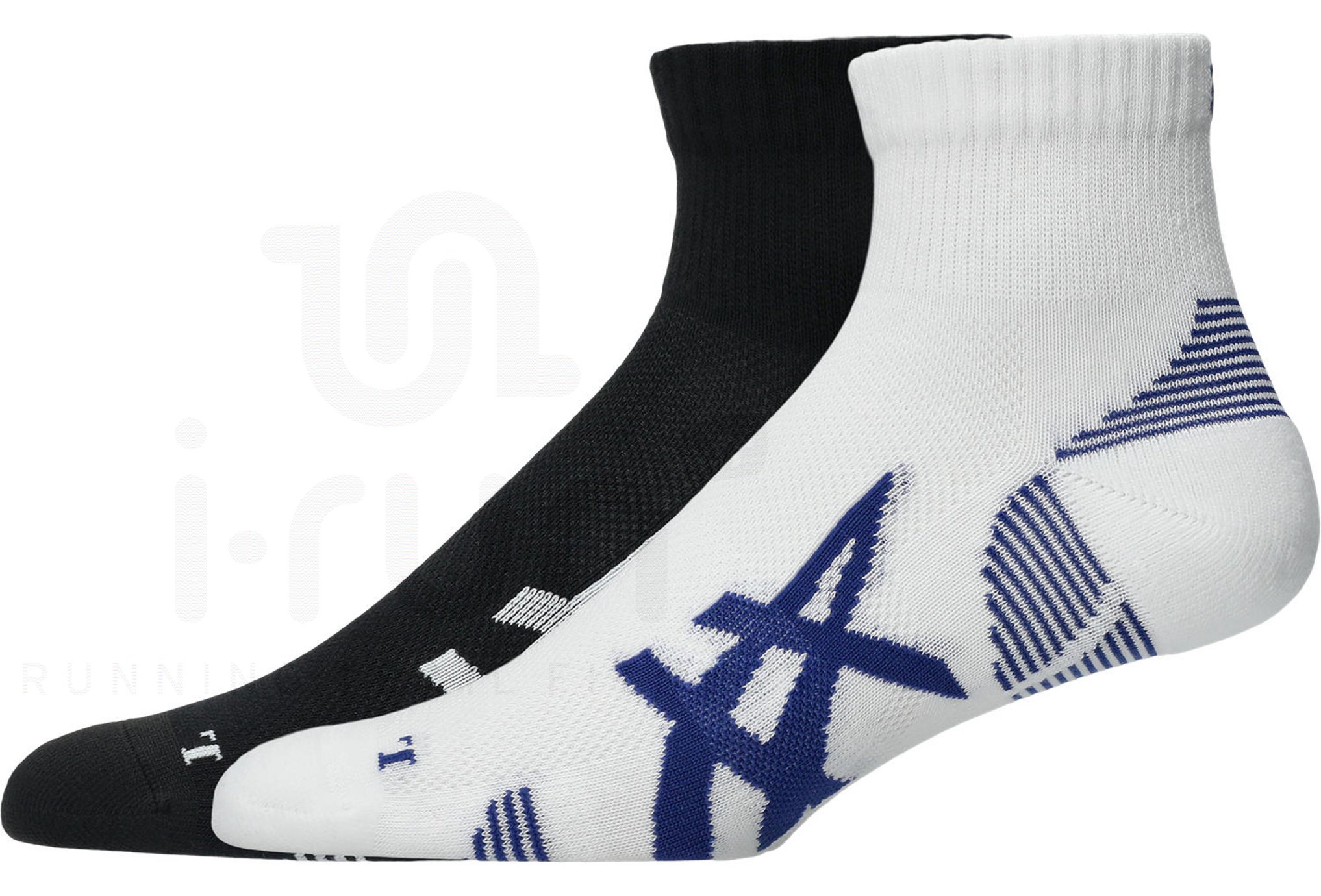Asics 2 pairs of Cushion Run Quarter socks