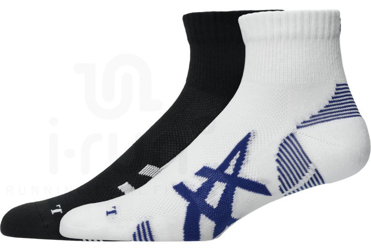 Asics 2 pairs of Cushion Run Quarter socks