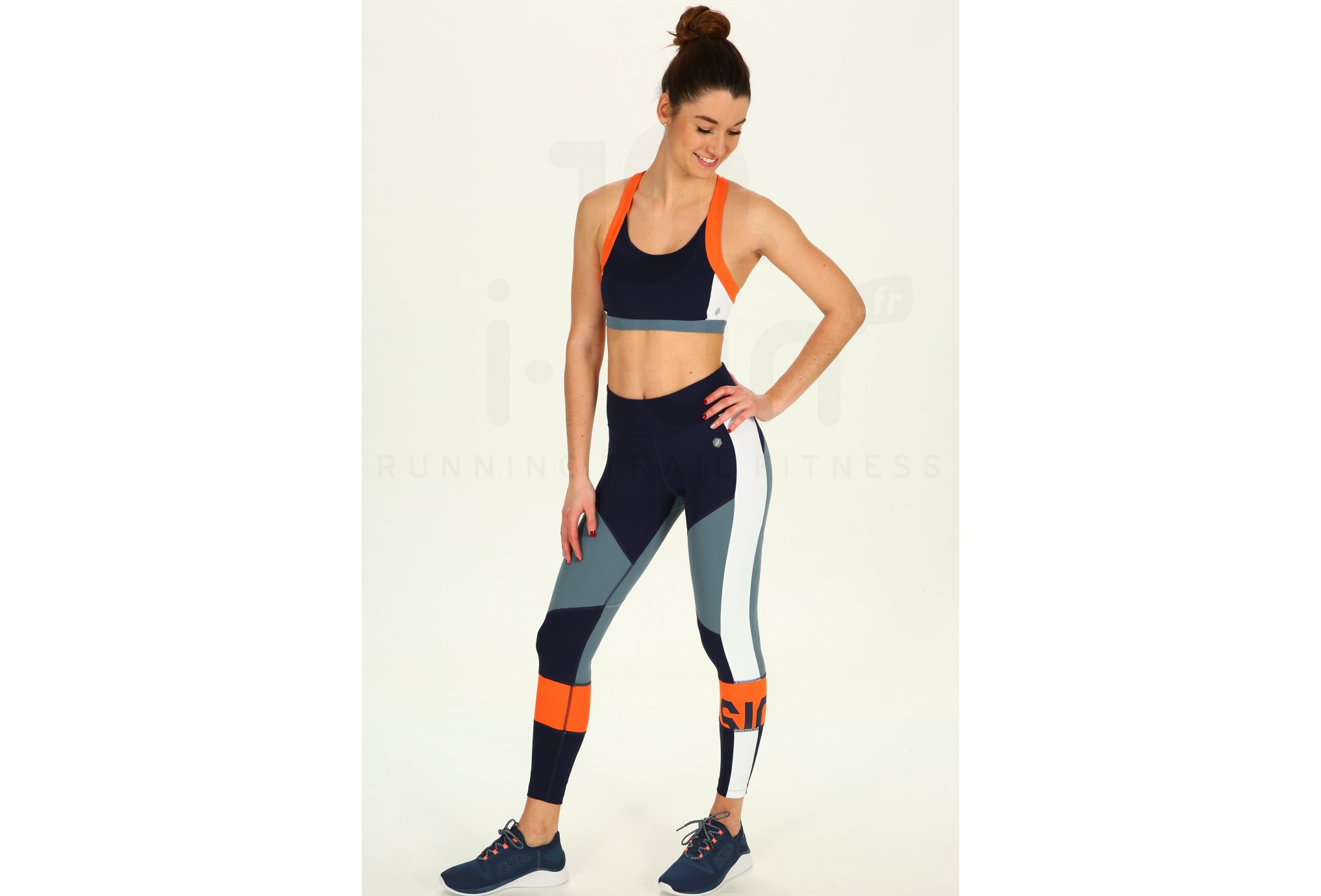 Asics mallas largas Color Block Cropped