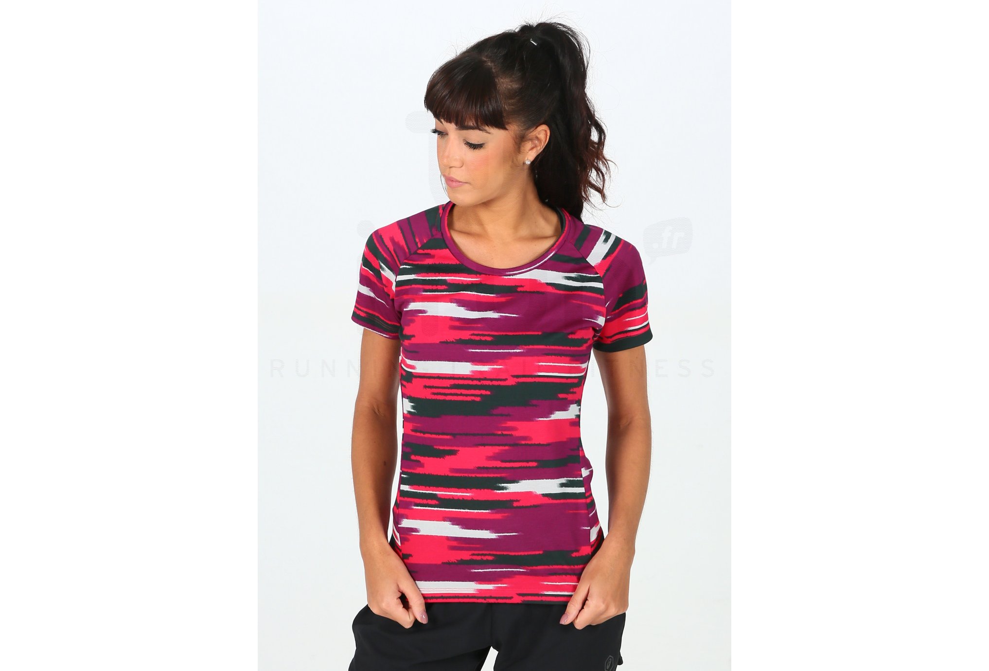 Asics FuzeX Printed SS Top Damen