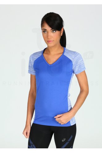 Asics FuzeX V-Neck SS Top W 