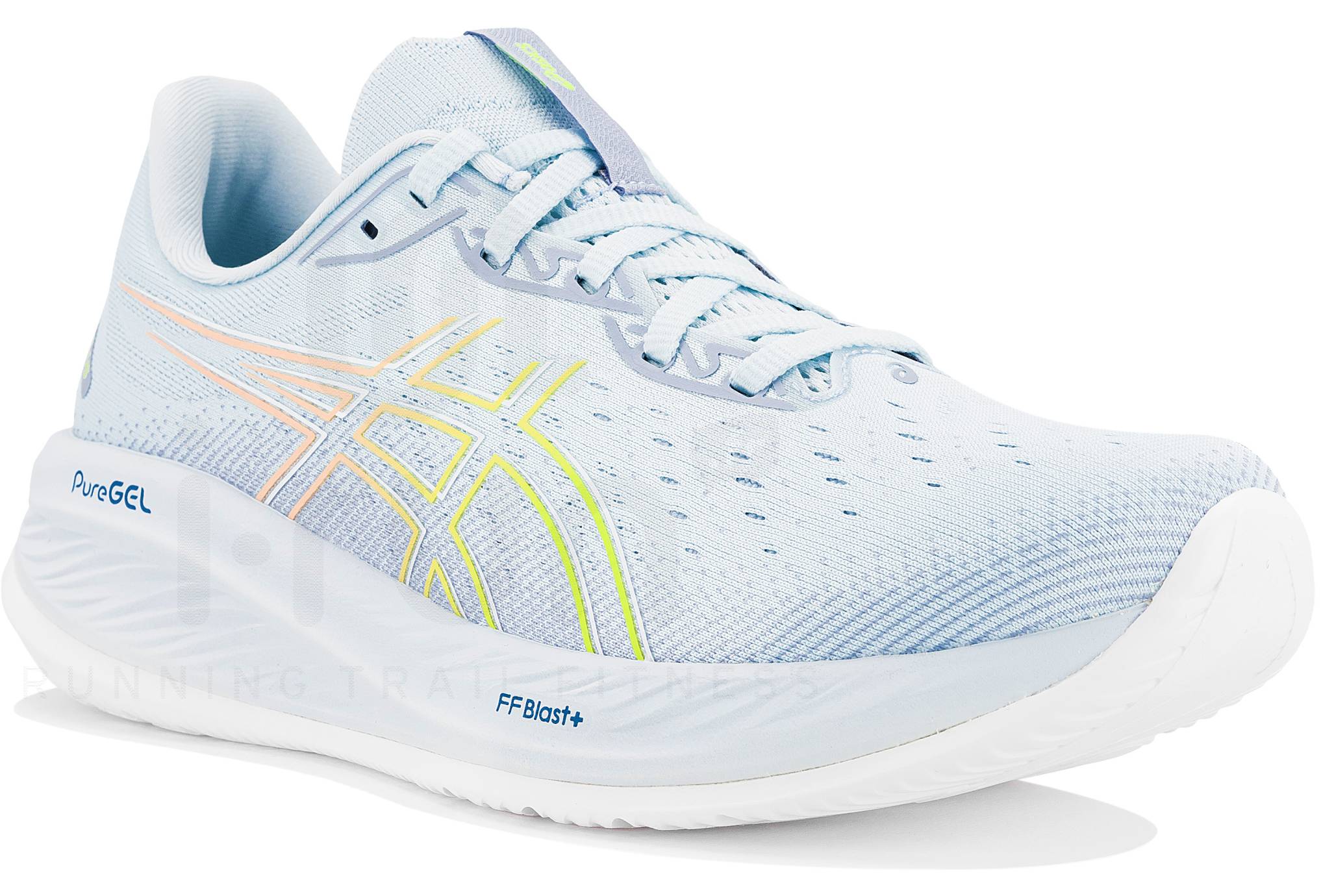 Asics Gel-Cumuslus 26 Mens White & Light Blue Road Running Shoes Amazon.com | ASICS Men main image 2