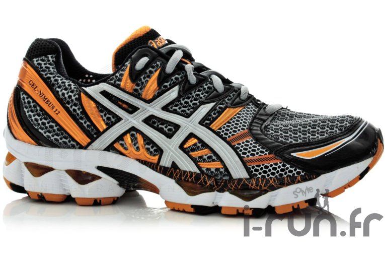 Asics GEL NIMBUS 12 - Noire & Orange 