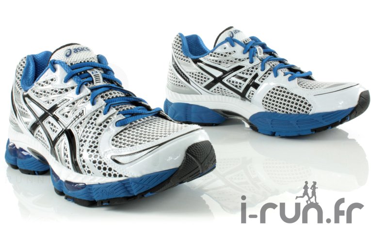 Asics Gel Nimbus 13 blanche et bleue 