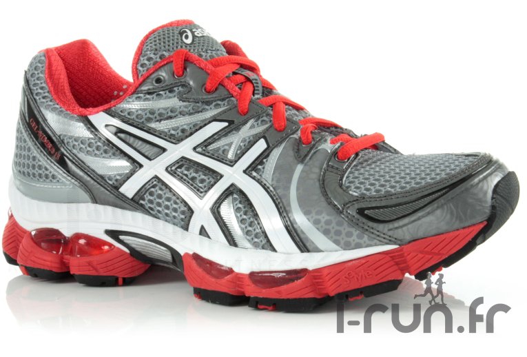 Asics Gel Nimbus 13 Grise et Rouge 