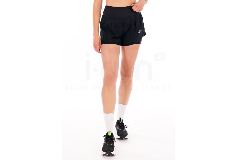 Asics pantal�n corto Road 2 en 1 negro
