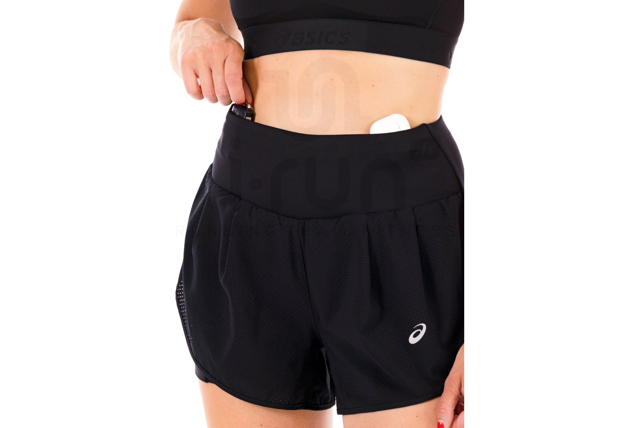 Asics pantal�n corto Road 2 en 1 negro
