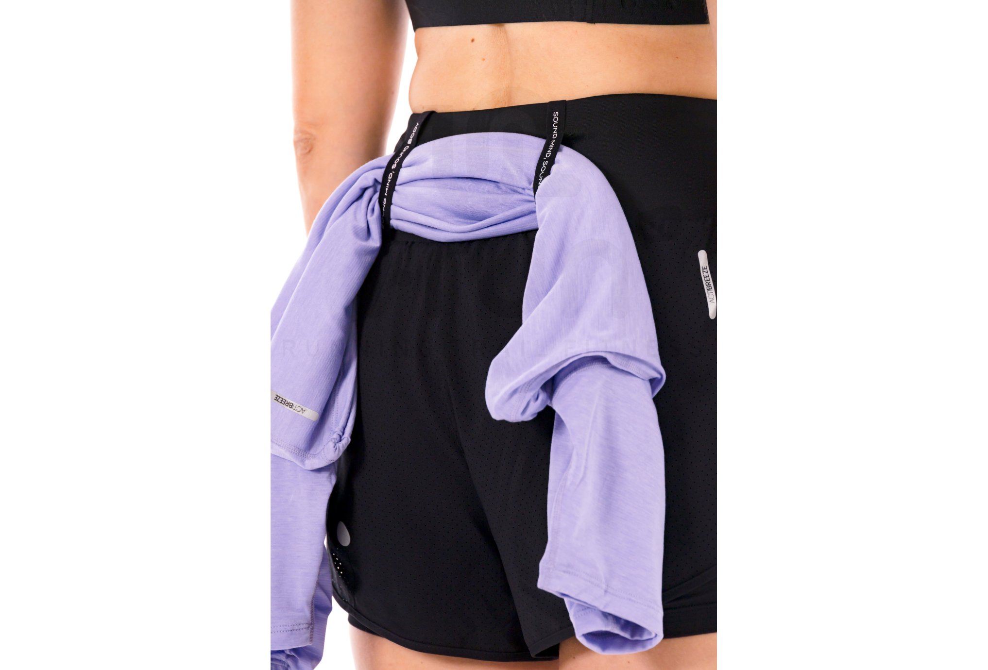 Asics pantal�n corto Road 2 en 1 negro
