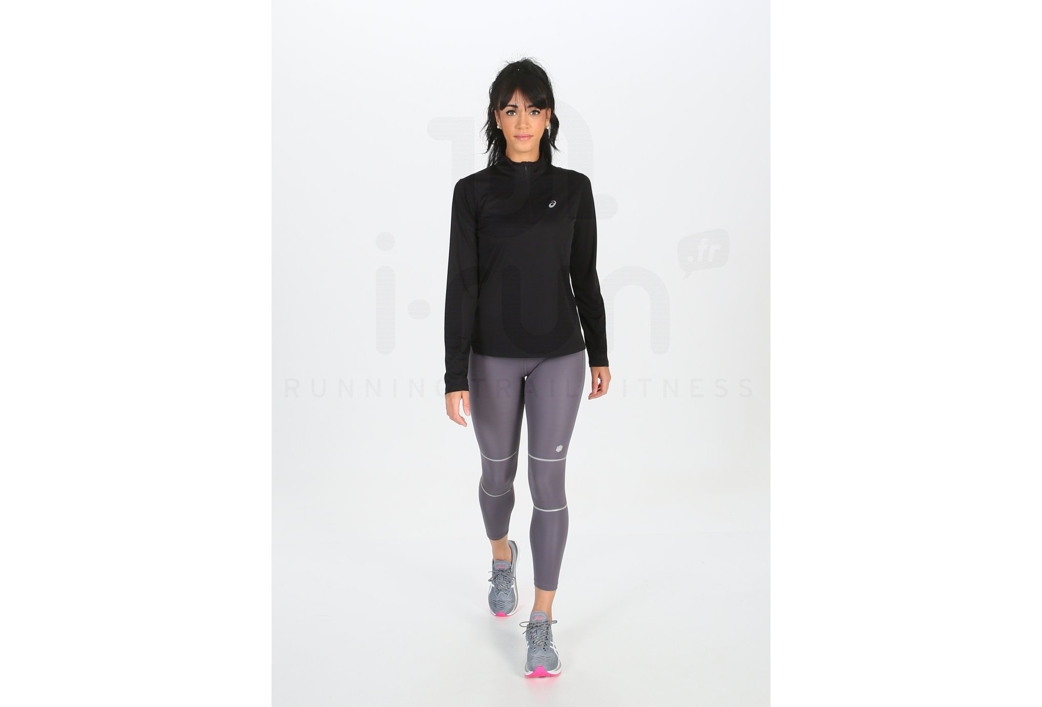 Asics camiseta manga larga Silver LS 1/2 Zip