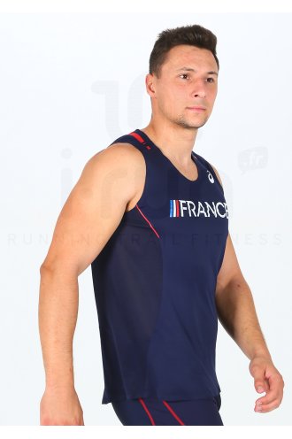 Asics T&F Singlet �quipe de France M 