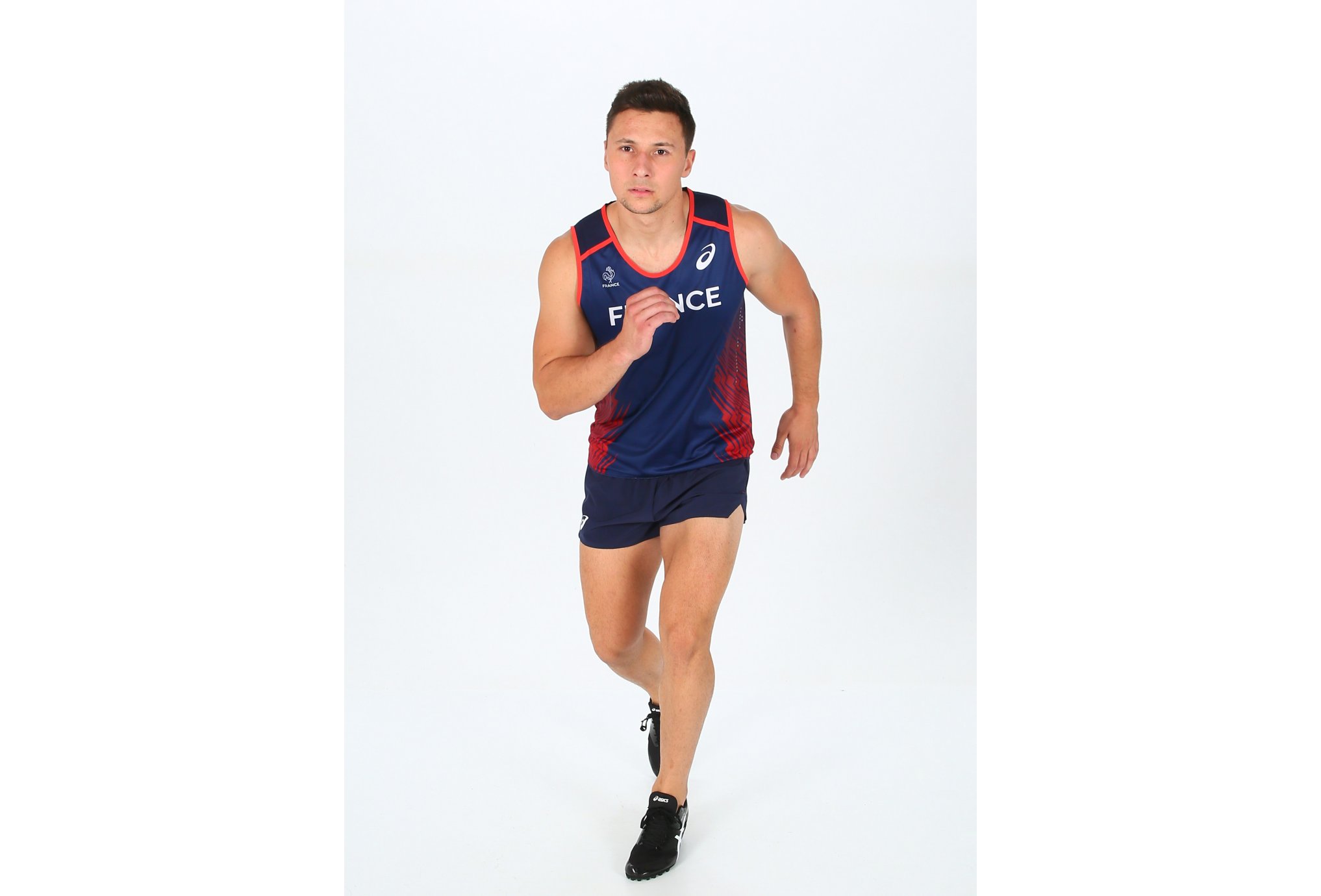 Asics pantal�n corto T&F Split Equipe de France