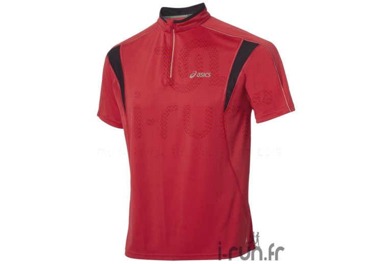 Asics T.S 1/2 Zip Round Neck Top Tango M 