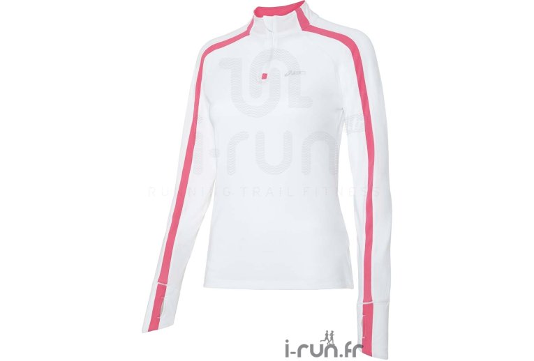 Asics Tee-shirt 1/2 Zip L/S W Blanc 