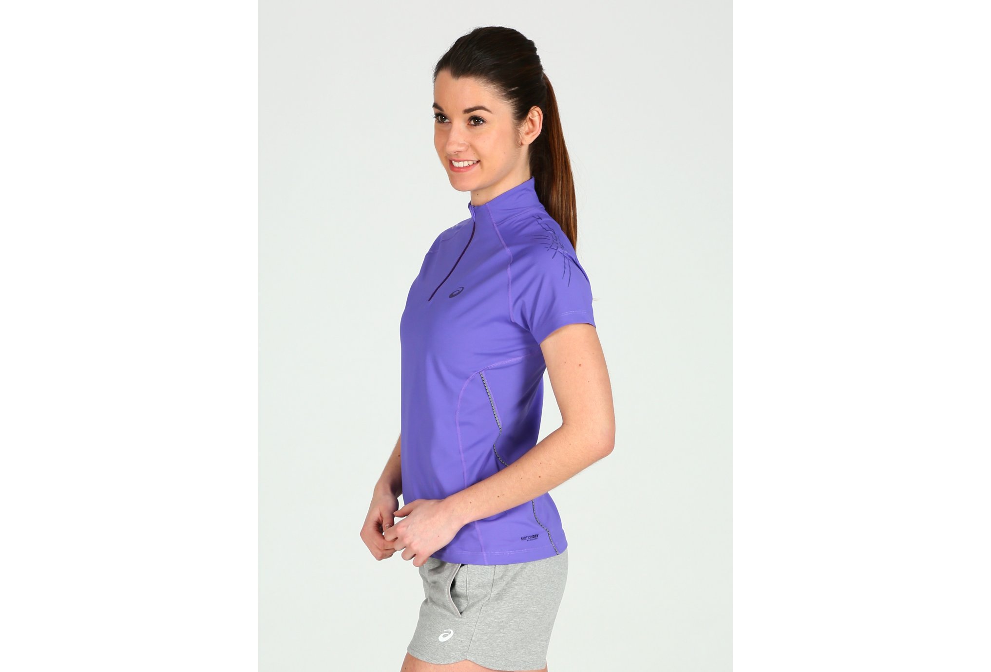 Asics Tee-shirt Speed 1/2 Zip Damen