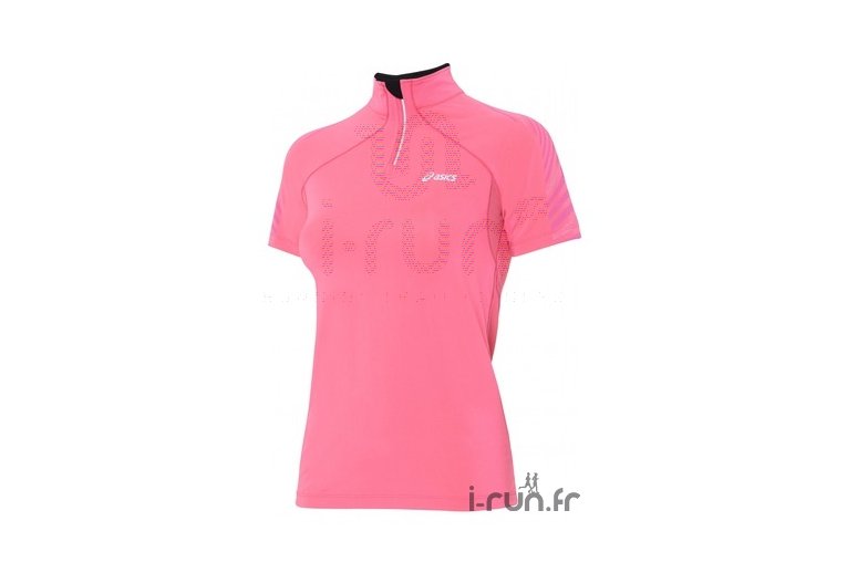 Asics Tee-shirt W'S S/S Crew Neck 1/2 zip 